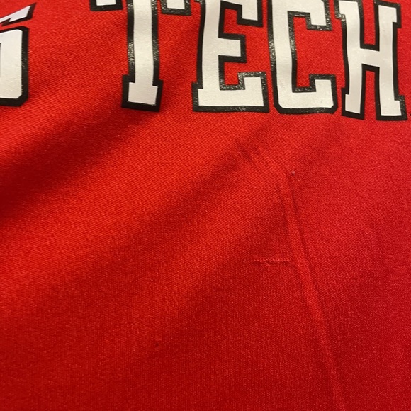 Red Under Armour Texas Tech pullover - Picture 3 of 6